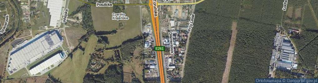 Zdjęcie satelitarne Toruńska ul.